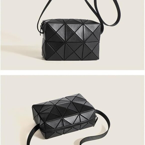 Small Geometric Rhombus Bag Unisex Crossbody Over the Shoulder Purse - Picture 2 of 6